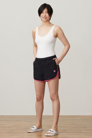 FILA Kati Shorts Black,Womens Clothing | CA.LFGRAW856